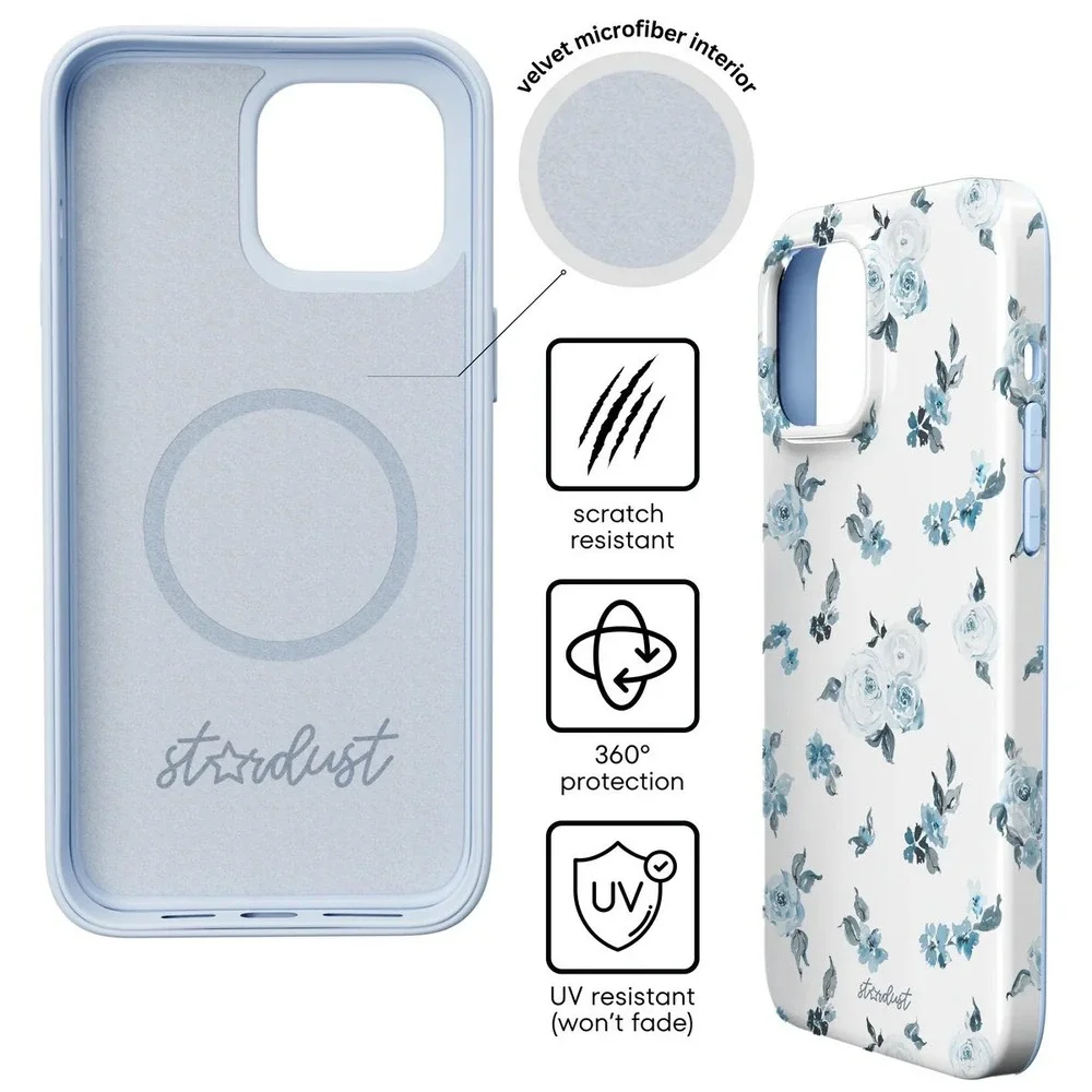 Stardust Coastal‎ Florals MagSafe iPhone 13 Case Cover Floral Phone Case